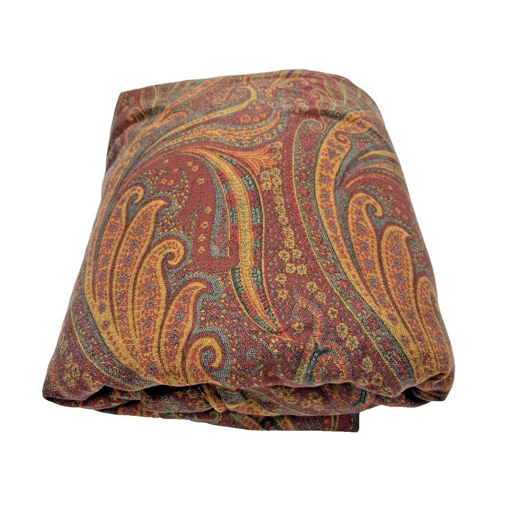 Ralph Lauren Great Barrington Paisley‎ King Size Duvet Cover Button Closure